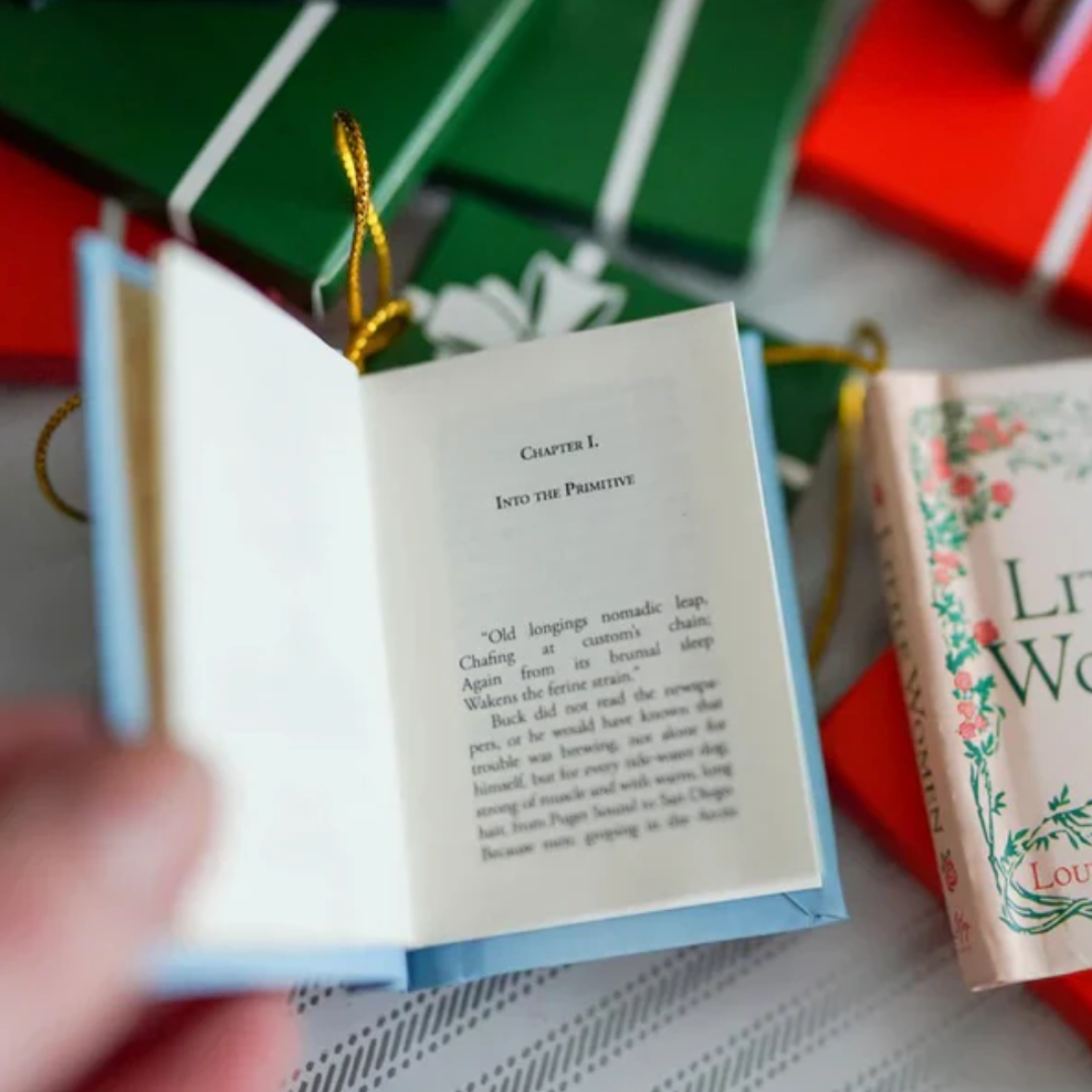 Mini-Buch-Ornament für den Advent